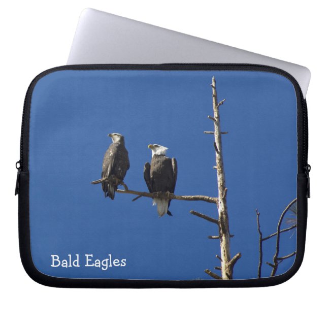 Sac d'ordinateur portable Bald Eagles (Devant)