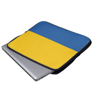 Sac d'ordinateur portable bleu et jaune