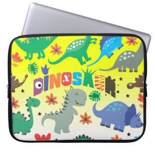 Sac d'ordinateur portable Cute Dinosaur