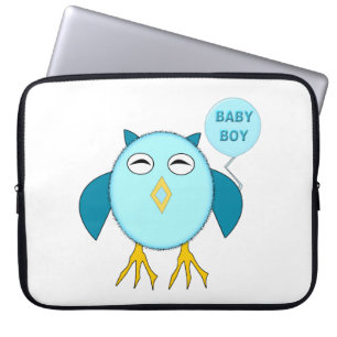 Sac d'ordinateur portable de chouette pour bébé bl