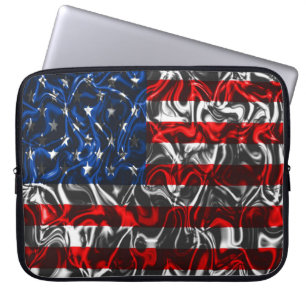 Sac d'ordinateur portable étasunien à drapeau méta