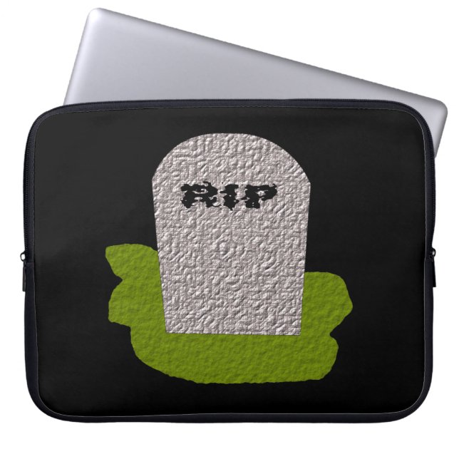 Sac d'ordinateur portable RIP Tombstone (Devant)