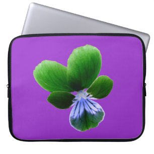 Sac d'ordinateur portable vert Pansy