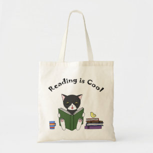 Sac drôle de bibliothèque de chat de sac