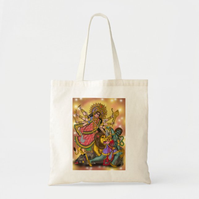 Sac Durga tuant Mahishasura (Devant)