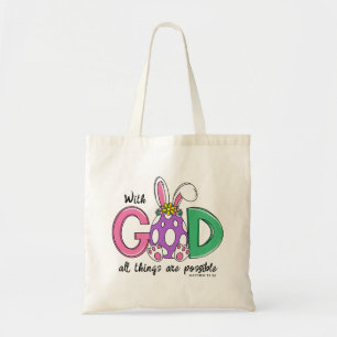 Sac Easter Tote Avec Dieu Tout Est Possible