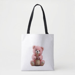 Sac écologique avec l'amour d'un ours en peluche i