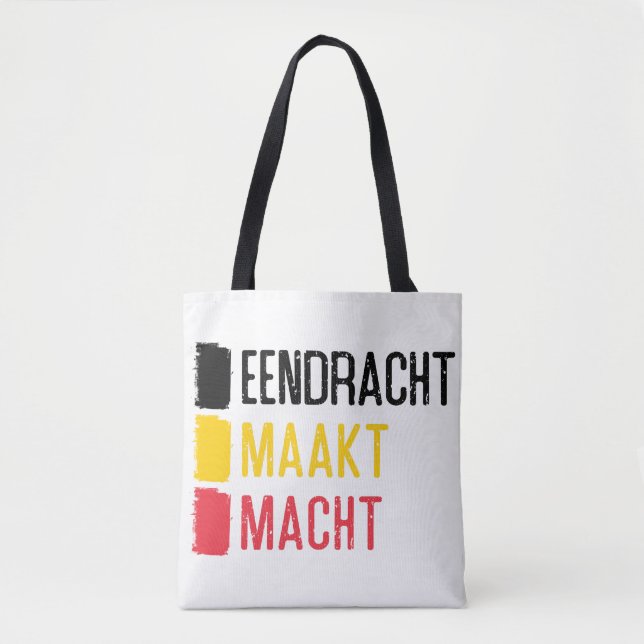 Sac Eendracht Maakt Macht, devise belge (Devant)