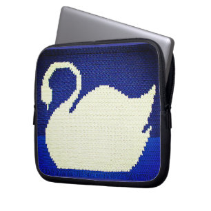 Sac électronique à crochet d'artiste du cygne blan