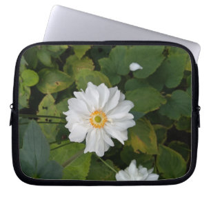 Sac électronique à fleurs blanches