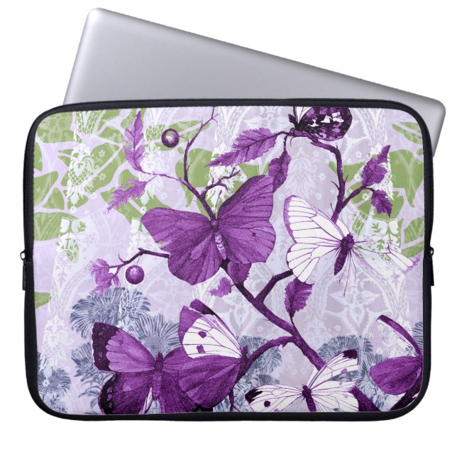 Sac électronique à papillons violets (Devant)