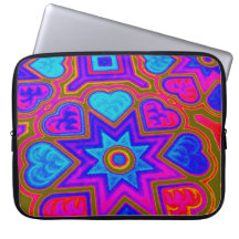 Sac électronique Coeurs psychédéliques