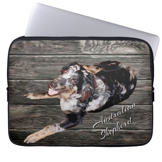 Sac électronique de chien berger australien beau (Devant)