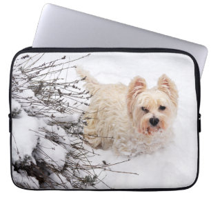 Sac électronique de photo de chien Westie Blanche-