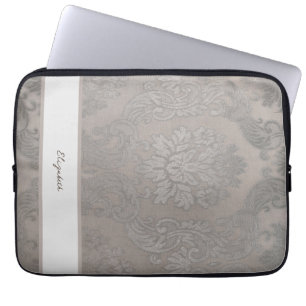 Sac électronique en or Damask avec initiales ou no