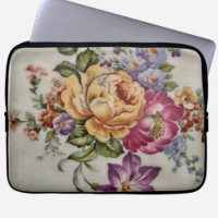 Sac électronique floral d'élégance en porcelaine