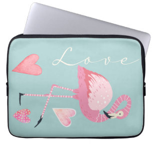 Sac électronique Love Pink Flamingo
