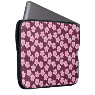 Sac électronique Motif à fleurs Frangipani rose