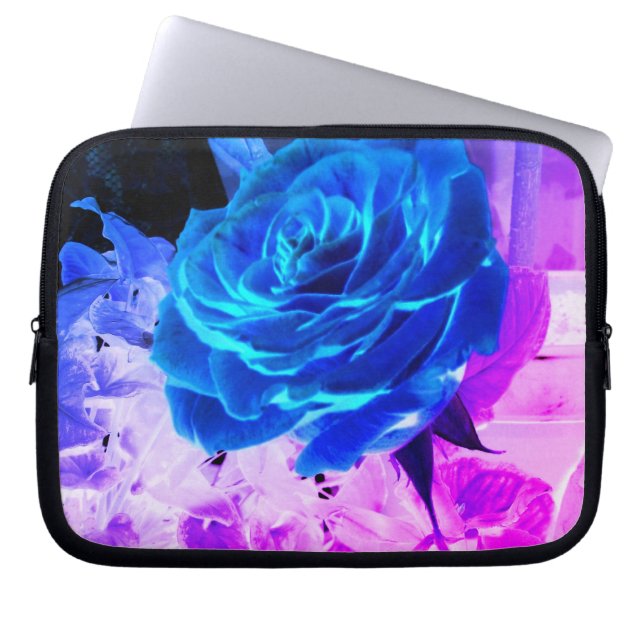 Sac électronique Rose bleu (Devant)