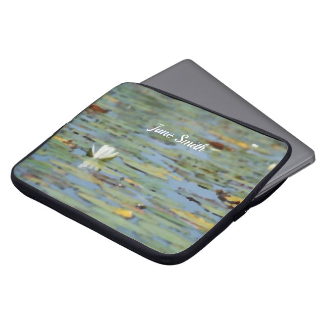 Sac électronique Waterlly Lake Flower Watercolor (Devant haut)