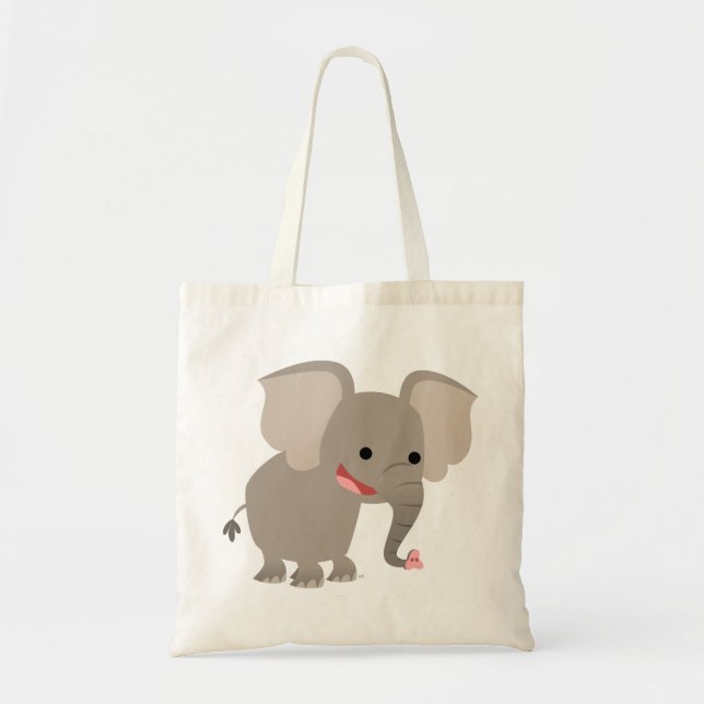 Sac Eléphant Caricature Mignonne Rire (Devant)