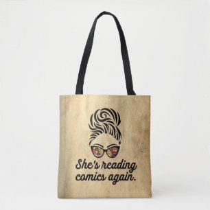 Sac "Elle lit des bandes dessinées encore"