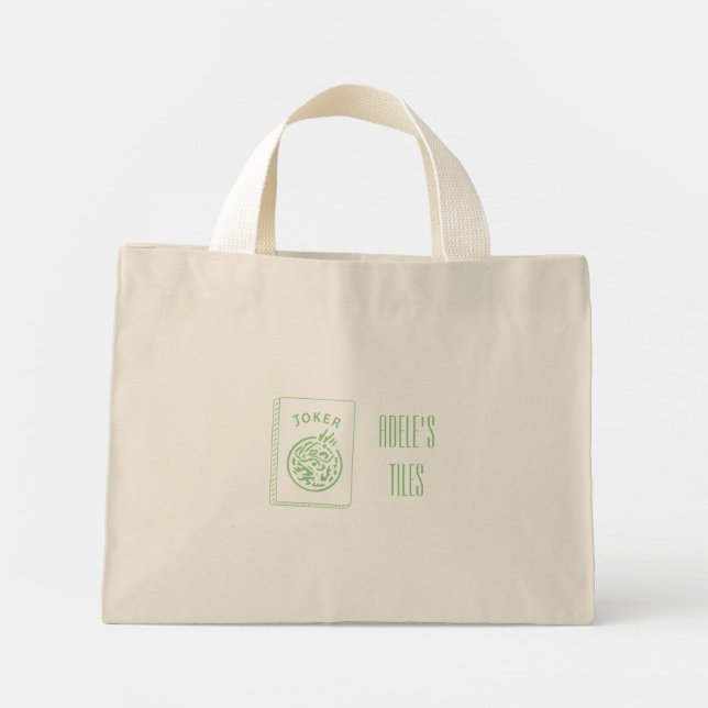 Sac en mosaïque Mah Jongg, Cadeau Mah Jongg (Dos)