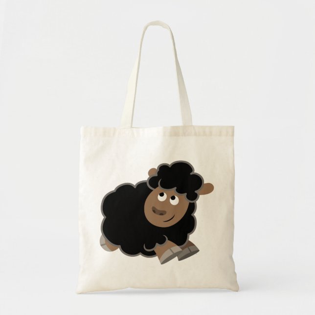 Sac en mouton mignon et caricature (Devant)