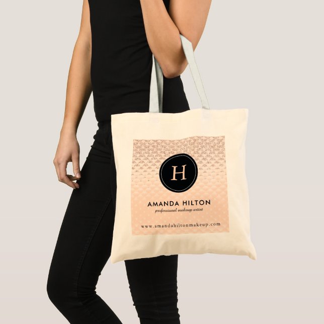 Sac en or Rose de luxe Monogramme (Devant (produit))