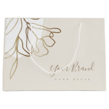 Sac en papier grand format personnalisé design élé