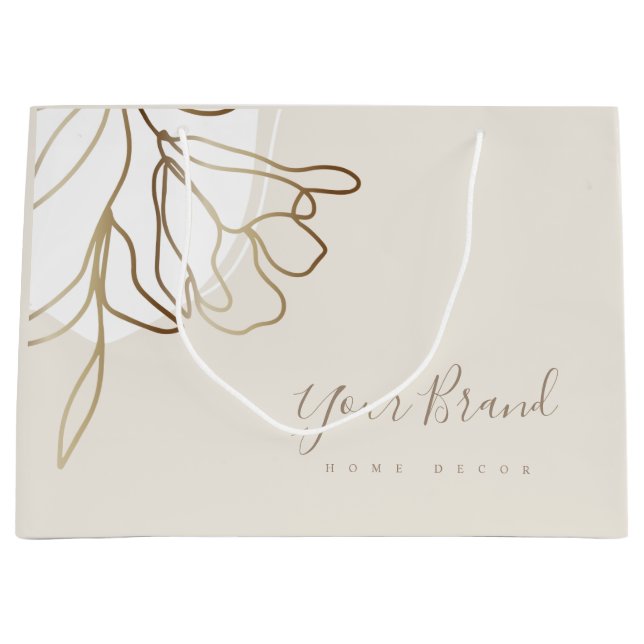 Sac en papier grand format personnalisé design élé (Devant)