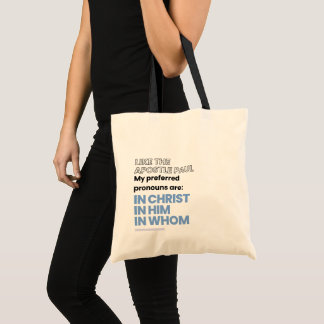 Sac en toile avec les pronoms En Christ
