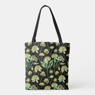 Sac en toile botanique Angelica aquarelle