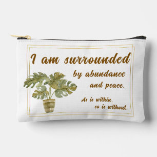 Sac en toile entouré d'abondance et de paix
