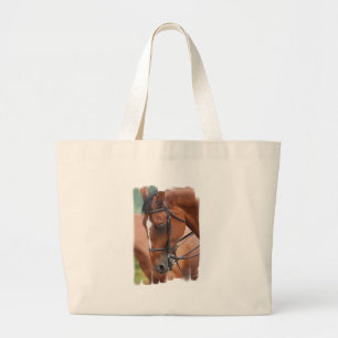 Sac équin de toile de châtaigne