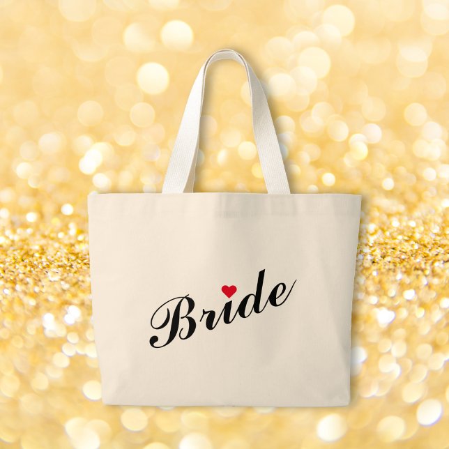 Sac EVJF Mariage Fête de mariage (Bride Wedding Bridal Shower Bachelorette Party Large Tote Bag)