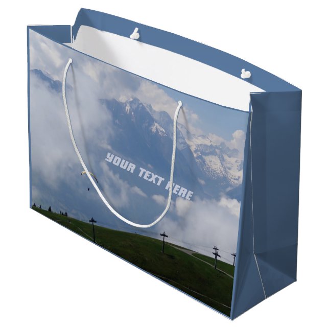 Sac fait sur commande de cadeau d'Alpes (Dos Angle)