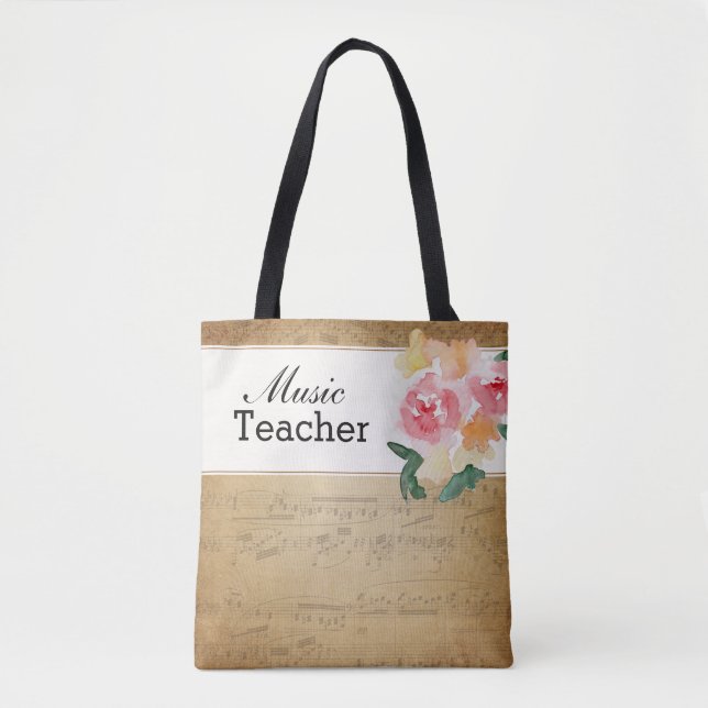 Sac fait sur commande de professeur de musique - (Devant)