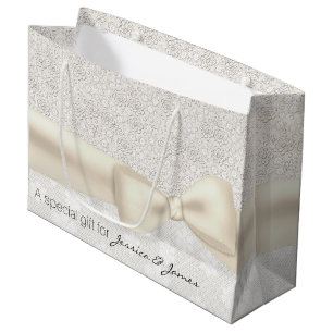 Sac floral en ivoire antique de cadeau de mariage