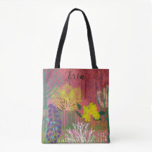 Sac fourre avec flore abstraite