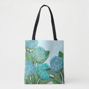 Sac fourre bleu hydrangea