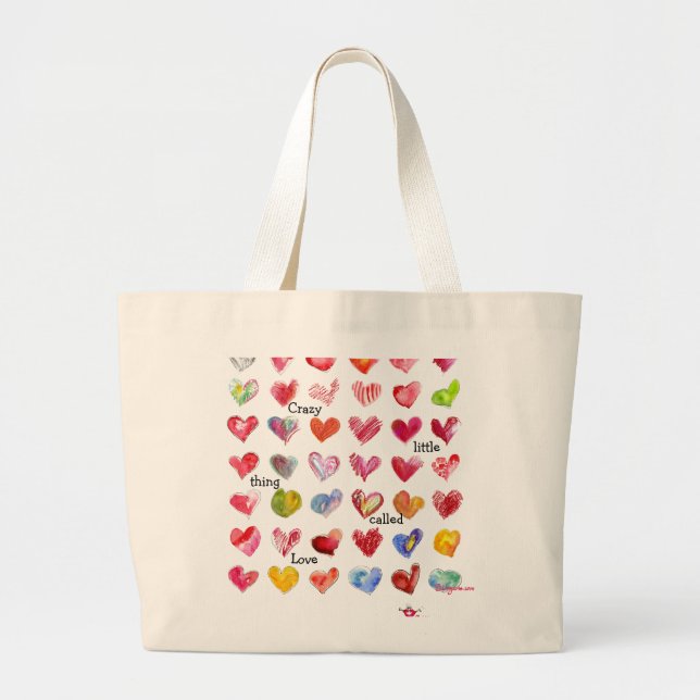 Sac fourre-tout à 36 coeurs de Valentine (Devant)