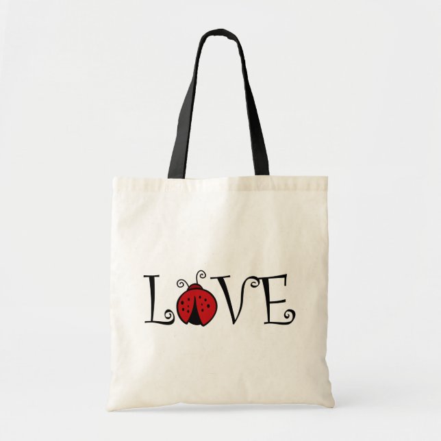Sac fourre - tout à amour de coccinelle (Devant)