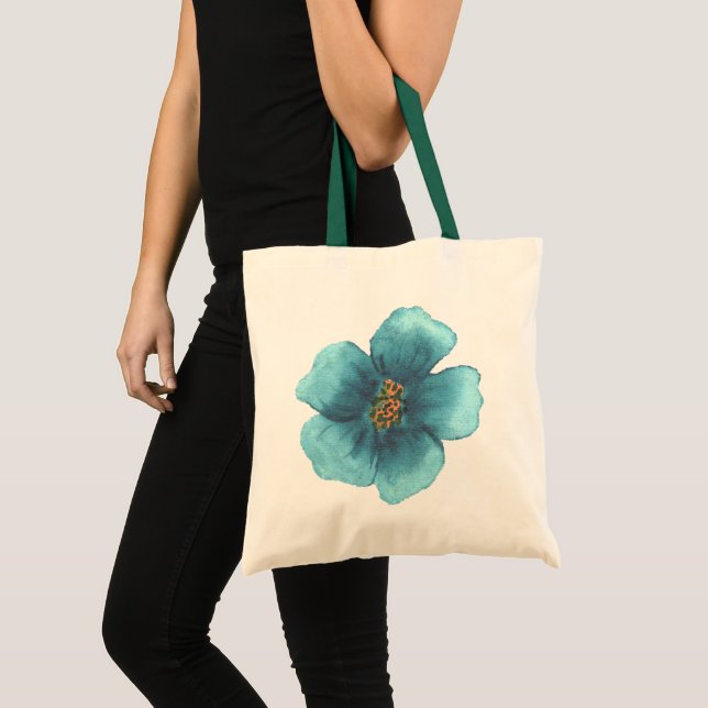 Sac fourre-tout à aquarelle blanche personnalisée (Devant (produit))