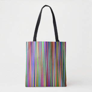 Sac fourre-tout à bandes multicolores