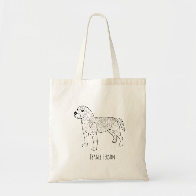 Sac fourre-tout à beagle (Devant)