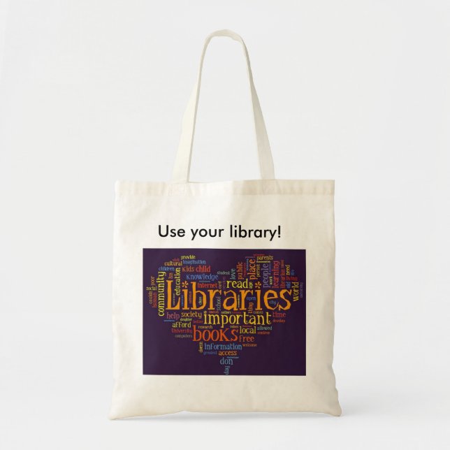 Sac fourre-tout à bibliothèque (Devant)