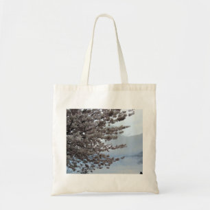 Sac fourre-tout à budget d'art d'arbre de fleurs