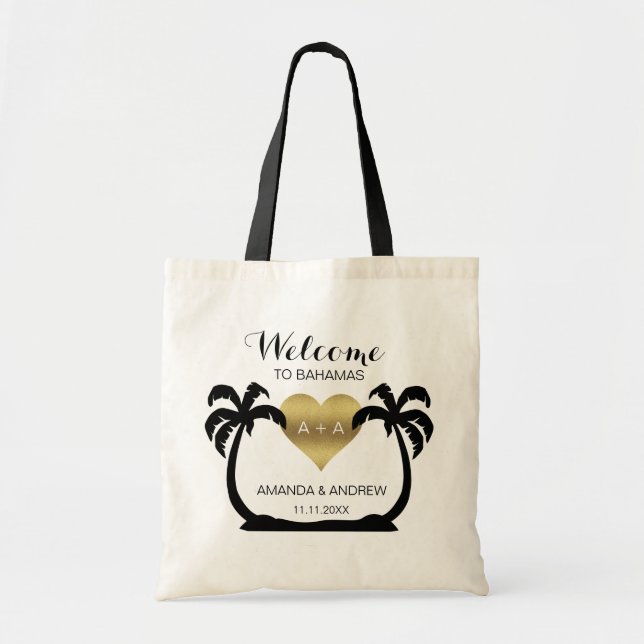 Sac fourre-tout à cadeau de mariage d'accueil de (Devant)