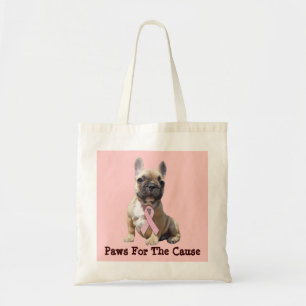 Sac fourre-tout à cancer du sein de bouledogue